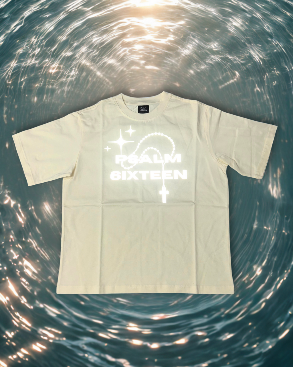 Cream Logo Reflective Tee