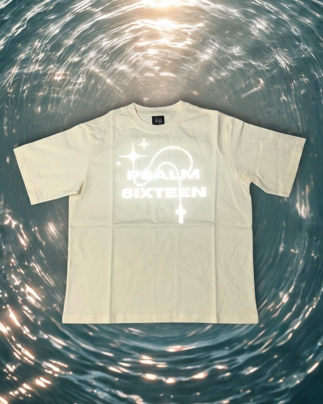 Cream Logo Reflective Tee