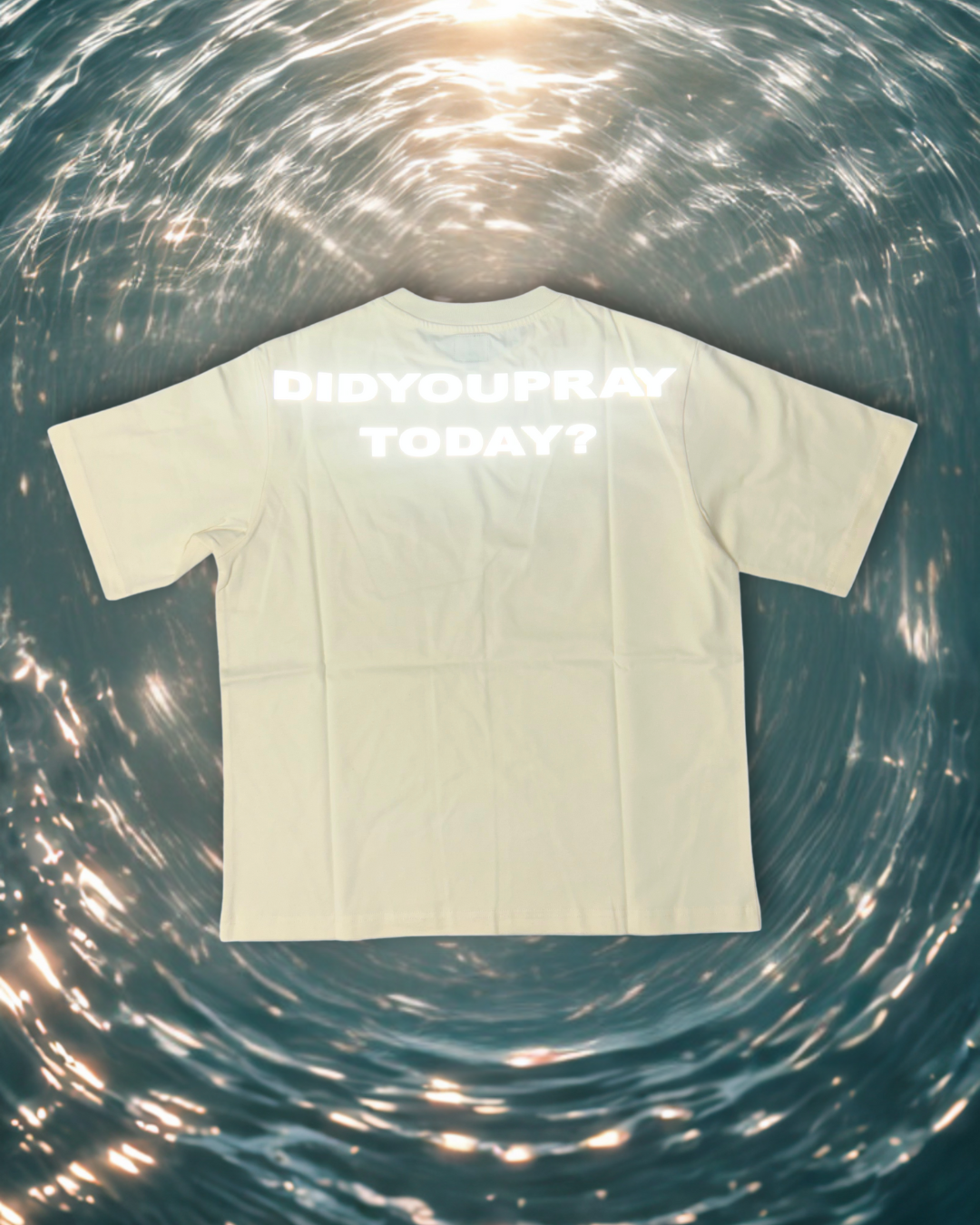 Cream Logo Reflective Tee