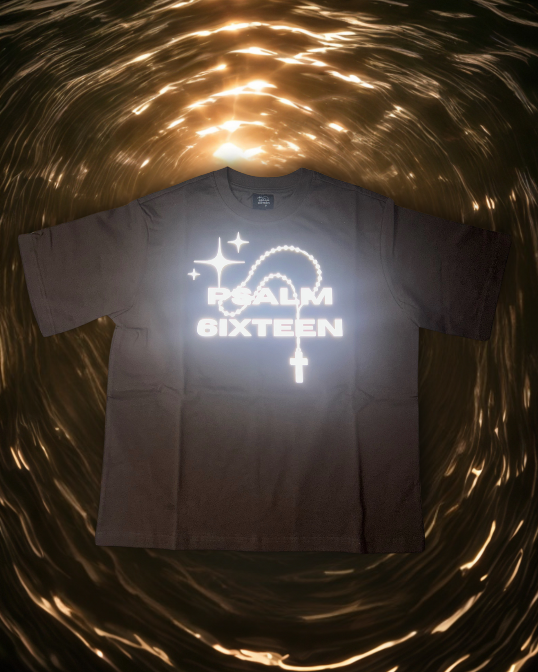 Brown Logo Reflective Tee