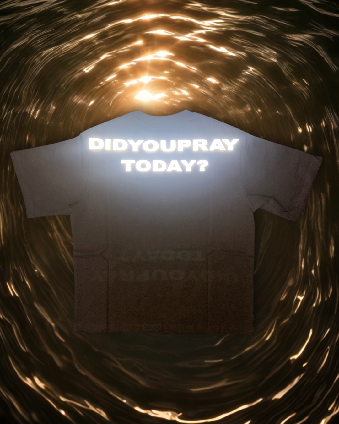 Brown Logo Reflective Tee
