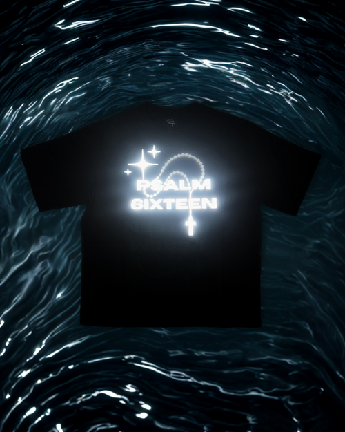 Black Logo Reflective Tee