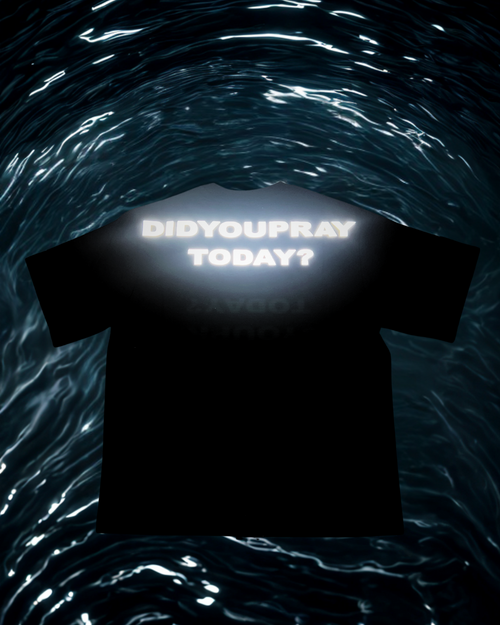 Black Logo Reflective Tee
