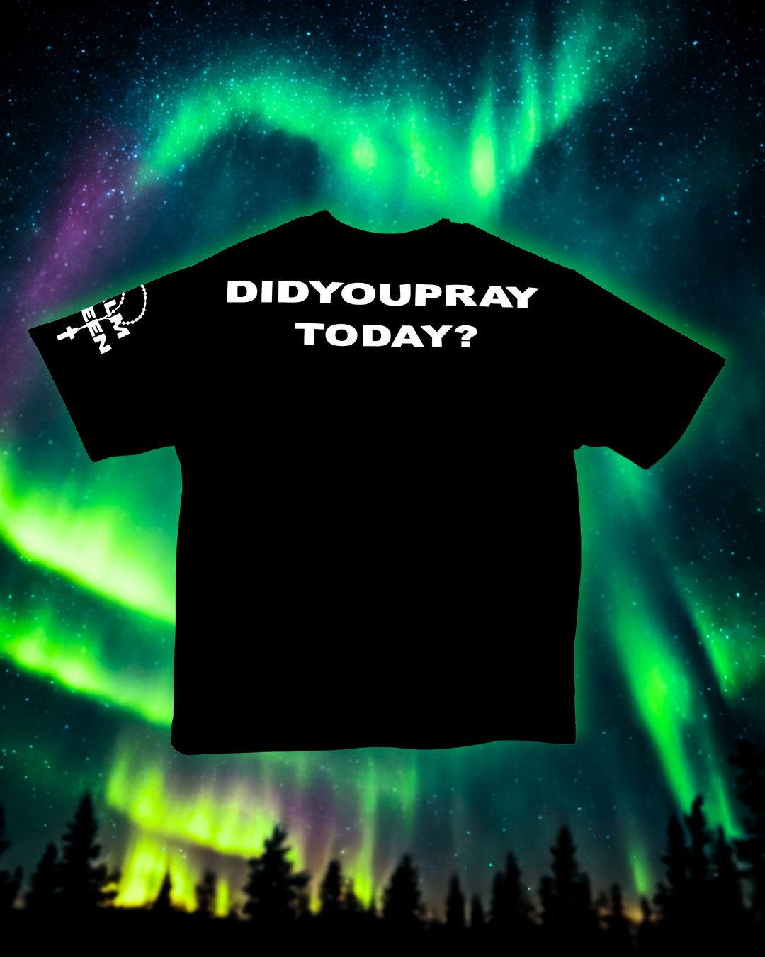 Virgin Mary Fractals Reflective Tee